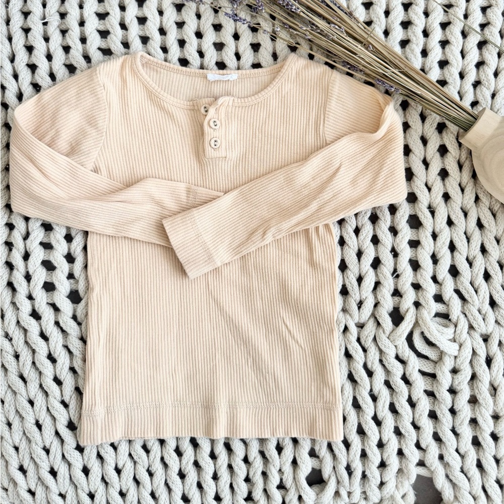 Jamie Kay Kids Cream Long Sleeve Shirt